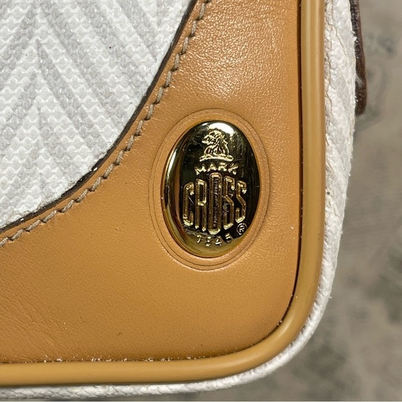 Vintage 80s Mark Cross Signature Herringbone Crossbody, Vintage 80s - Picture 11 of 16